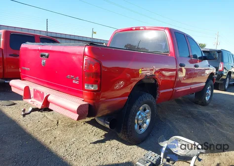 2005 Dodge Ram 2500 Slt/Laramie из США, поврежденный, VIN 3D7KS28C25G805469